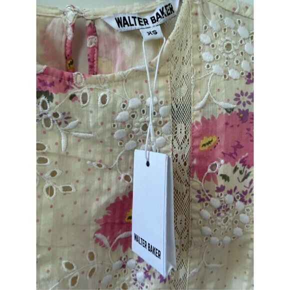 Walter Baker Cassandra Floral Tiered Mini Dress Women’s Size XS - Picture 6 of 8